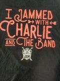 Jammed with Charlie and the Band," with the Volunteer Jam logo Black T-Shirt L