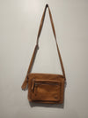 Wise Owl Brown  Leather Purse Crossbody