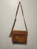 Wise Owl Brown  Leather Purse Crossbody