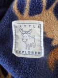 Just One You Carters One Piece Jumpsuit Fleece Size 12 Months Hooded with Moose