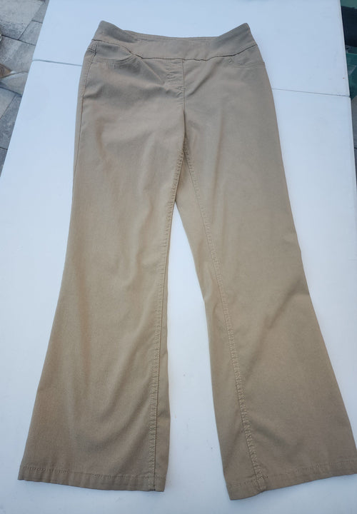 Women's Tan Stretch Pants by Westbound 10 short