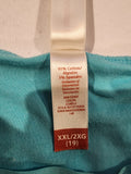 Girl's Jr.  Turquoise Lacey Tank Top XL 19, Could also be a Women's small.