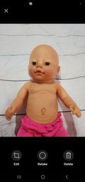 Cititoy Reborn Girl 14"  Baby Doll 1994 anomatically correct w/  pink Flamingo outfit