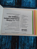 Kimball Instant Entertainer Library Blue Moods Organ Sheet Music Book 1972