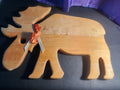 Majestic Moose Wooden Cutting Board - Generous 16" x 11.5" Surface