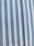 Coastal or Farmhouse Blue & cream Striped Curtains - Short Panels (Set of 2)