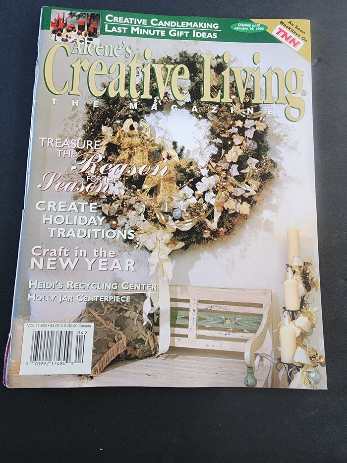 Aleene's Creative Living Dec. 1998 Craft Sewing Quilting craft book