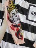 Boy's Prisoner Convict Tattoo Sleeves Child Size L 10-12 Halloween Costume