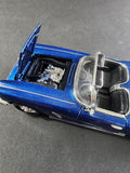 CHEVROLET CORVETTE 1962 CONVERTIBLE BLUE SS5750 1:32 Scale model car, friction action