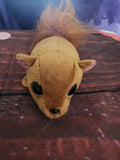 Fuzzee Tails squirrel Plush Nutty New 4" Furry Tail