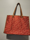 Tommy Hilfiger TH Logo Handbag Tote Multi Color Large Purse Shoulder Bag