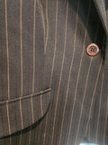 Women's Cato Brown Pinstripe Jacket size 14