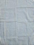 Coastal or Farmhouse Blue & cream Striped Curtains - Short Panels (Set of 2)