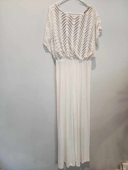 Emma & Michele Pants Jumpsuit For Women M Ivory