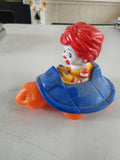 McDonald's Happy Meal Toy Baby Ronald McDonald Riding Turtle Bath Toy 2010