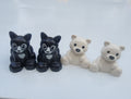LEGO DUPLO Lot: 2 Black Cats & 2 Polar Bears Minifigures/Figures