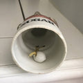 Vintage Retro Whimsy Ceramic Dog in a sugar bowl bell