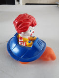 McDonald's Happy Meal Toy Baby Ronald McDonald Riding Turtle Bath Toy 2010