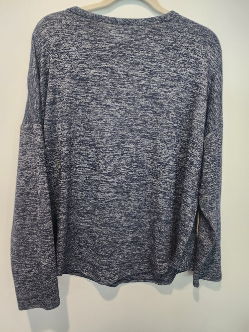 Time & Tru Women's long sleeve Shirt 2xl heather black