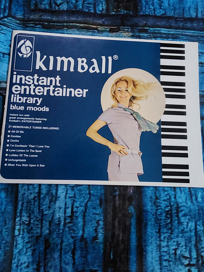 Kimball Instant Entertainer Library Blue Moods Organ Sheet Music Book 1972