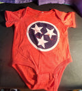 Tennessee Tri-star  Onesie 6 Months Red White & Blue