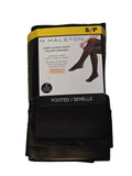 H Halston Sheer Illusion Tights Black Size S/P 2 Pairs