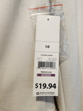 NEW George Women's Arctic White Ponte Blazer Jacket Size 10 NWT Business Casual