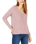 Hippie Rose Juniors Mossy Ribbed-Knit Tunic Top, Size XL
