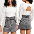 Free People Women’s Tea Time Cropped Top – Jasmine – Size XS