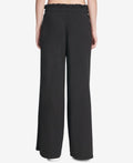 Dkny Sport Ruffled Wide-Leg Pants, Size Large