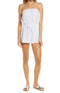 Roxy Juniors Angels Song Cotton Cover-Up Romper, Size Medium