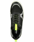 Kingside Mens Geoffrey Dad Sneaker Black Grey Neon, Size 12M