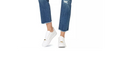 Numero Sexy Ripped High Rise Frayed-Hem Denim Jeans, Size 27