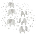WallPops Elephants - a Ton of Love Wall Art Kit 78 Pieces