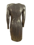 Betsy Adams Womens Sequined Cinched Dress, Size 14