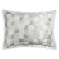 Hudson Park Collection Facets Duvet Cover Set, King, Light Gray