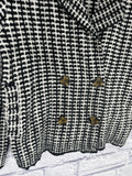 RACHEL ZOE Womens Black White Soft Cardigan, Size Medium