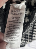 RACHEL ZOE Womens Black White Soft Cardigan, Size Medium