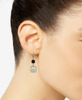 Anne Klein Gold-Tone Stone & Imitation Pearl Drop Earrings ? Pearl