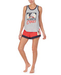 Disney Womens Cruella Tank Top & Shorts Pajama Set