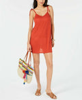 Miken Juniors Tie-Shoulder Tank Dress Swim Cover-Up Medium