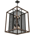 Varaluz Rio Lobo 8 Light Pendant, Dark Oak/Black - 285P08DOBL