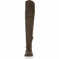 Marc Fisher Womens Humor 2 Solid Riding Over-the-Knee Boots,5M/Taupe Fabric