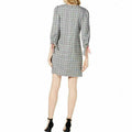 Jessica Howard Womens Plaid Three-Quarter Sleeves Casual Dress, Size 12