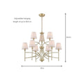 World Imports Millau Collection 5-Light Satin Gold Chandelier
