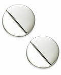 Alfani Gray Acrylic Round Button Earrings