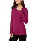 JM Collection Women's Studded-Cuff Sweater