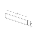Azar Displays 8.5 W x 2 H Adhesive-back Acrylic Wall Nameplate, 10-Pack