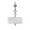 World Imports Bayonne Collection 3-Light Brushed Nickel Inverted Hanging Pendant