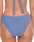 Becca Pucker up Textured Shirred-Back Hipster Bikini Bottoms Womens Swimsuit
